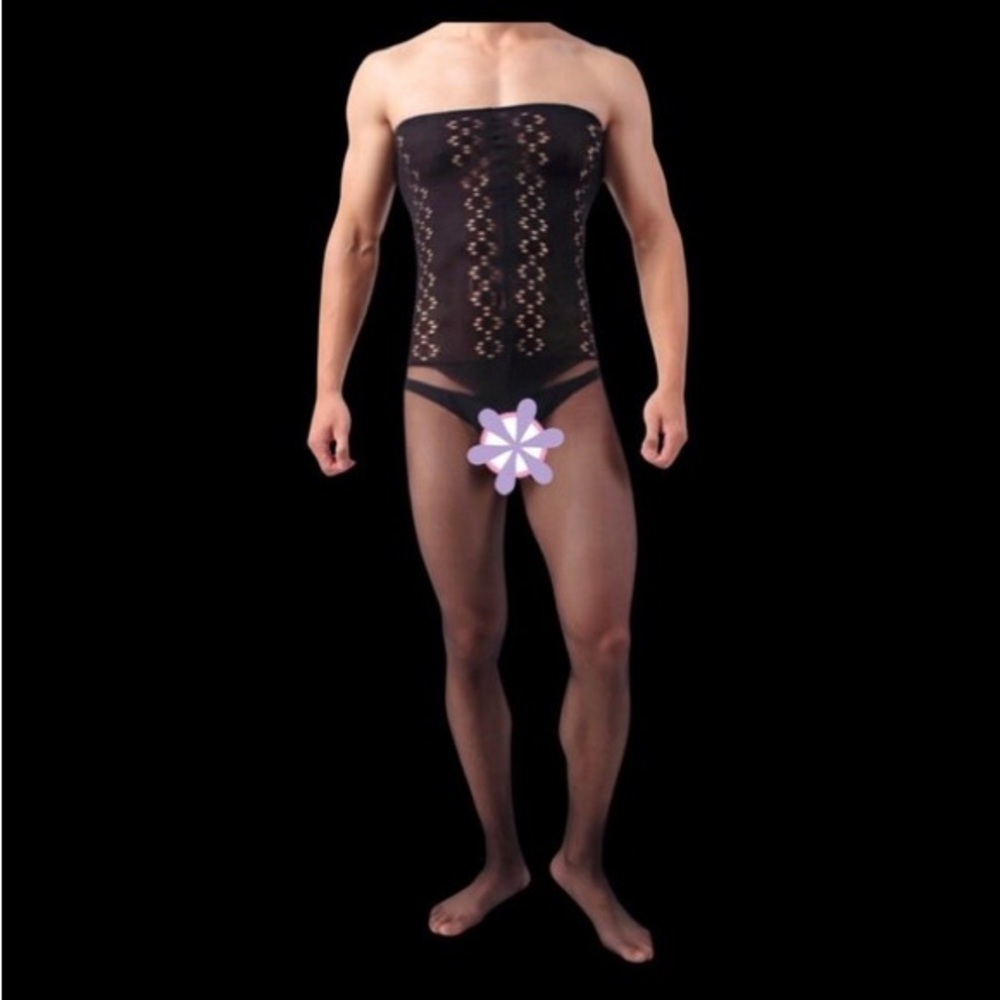 Mens Sexy Crotchless Bodysuits; Fetish Nightwear For Men.